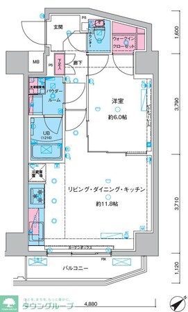 GENOVIA三ノ輪IIIskygardenの物件間取画像